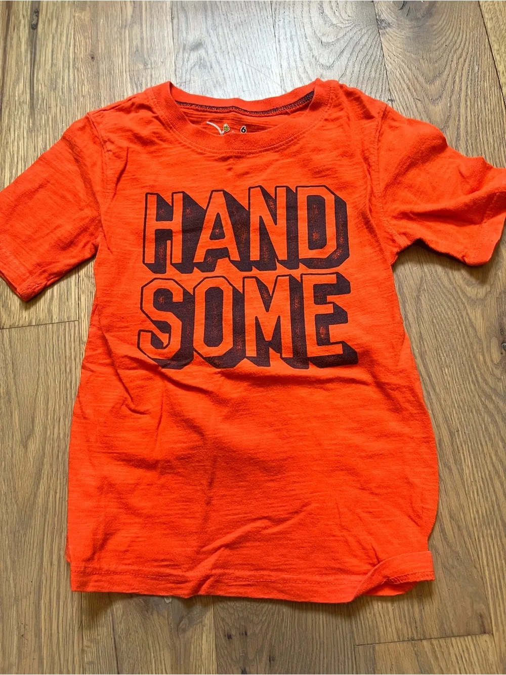 The Children's Place Bright Orange, Red, Black & Gray Graphic Tee Bundle